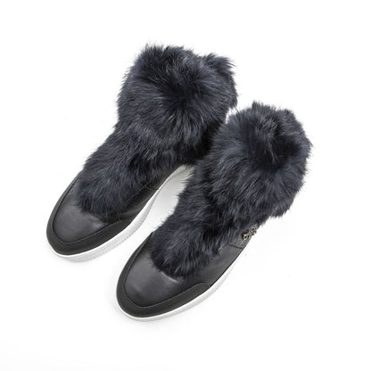 Mr&amp;Mrs Italy Damen Sneaker aus blauer Baumwolle