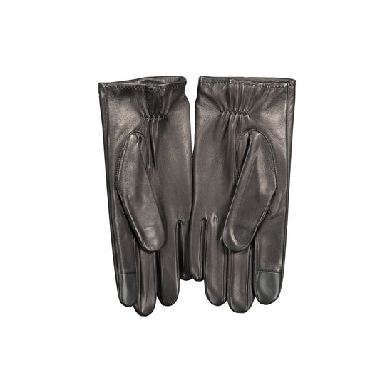 Tommy Hilfiger – Schwarze Lederhandschuhe
