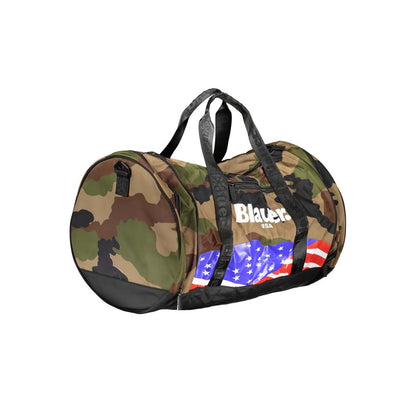 Blauer braune Polyester-Handtasche