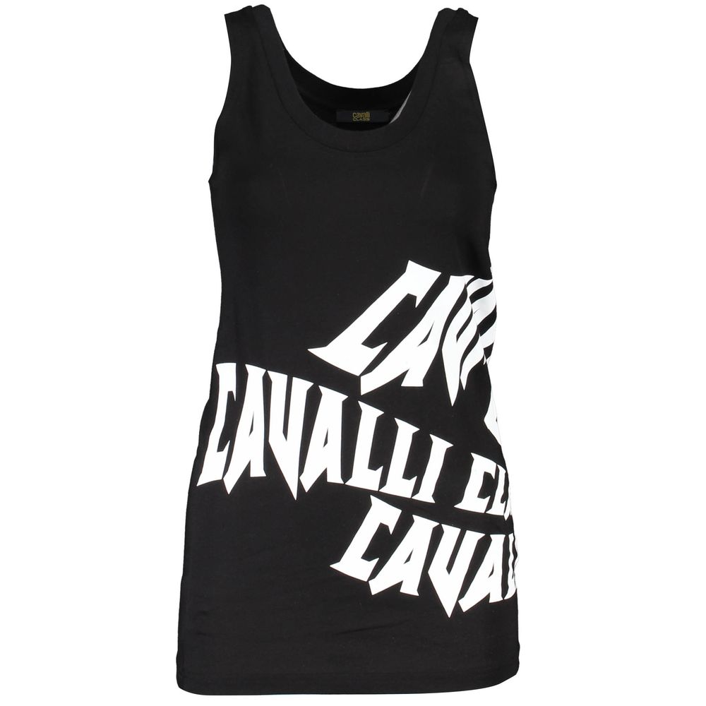 Cavalli Class – Schwarzes Baumwoll-Tanktop