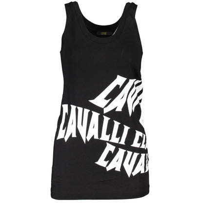 Cavalli Class – Schwarzes Baumwoll-Tanktop
