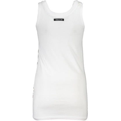 Weißes Baumwoll-Tanktop von Cavalli Class