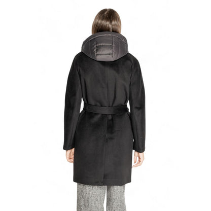 Schwarzer Polyestermantel von Cleré