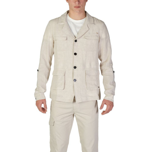 In My Hood – Beigefarbener Leinenblazer