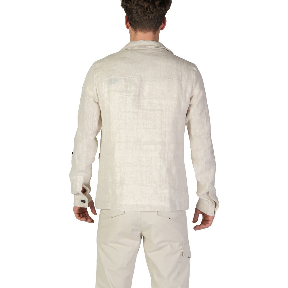 In My Hood – Beigefarbener Leinenblazer