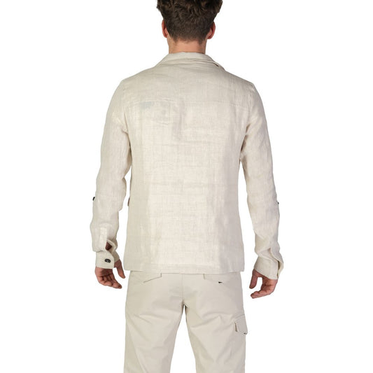 In My Hood – Beigefarbener Leinenblazer