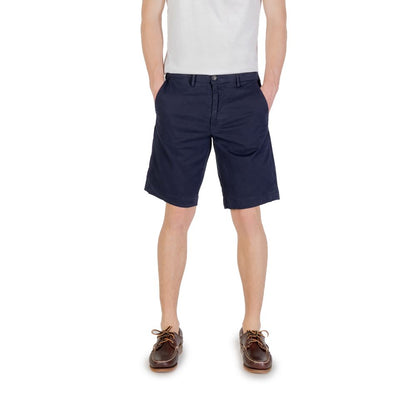 Borghese blaue Baumwoll-Bermudashorts