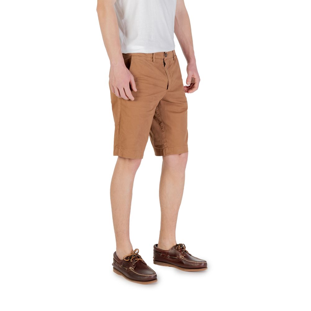 Borghese Beige Baumwoll-Bermudashorts