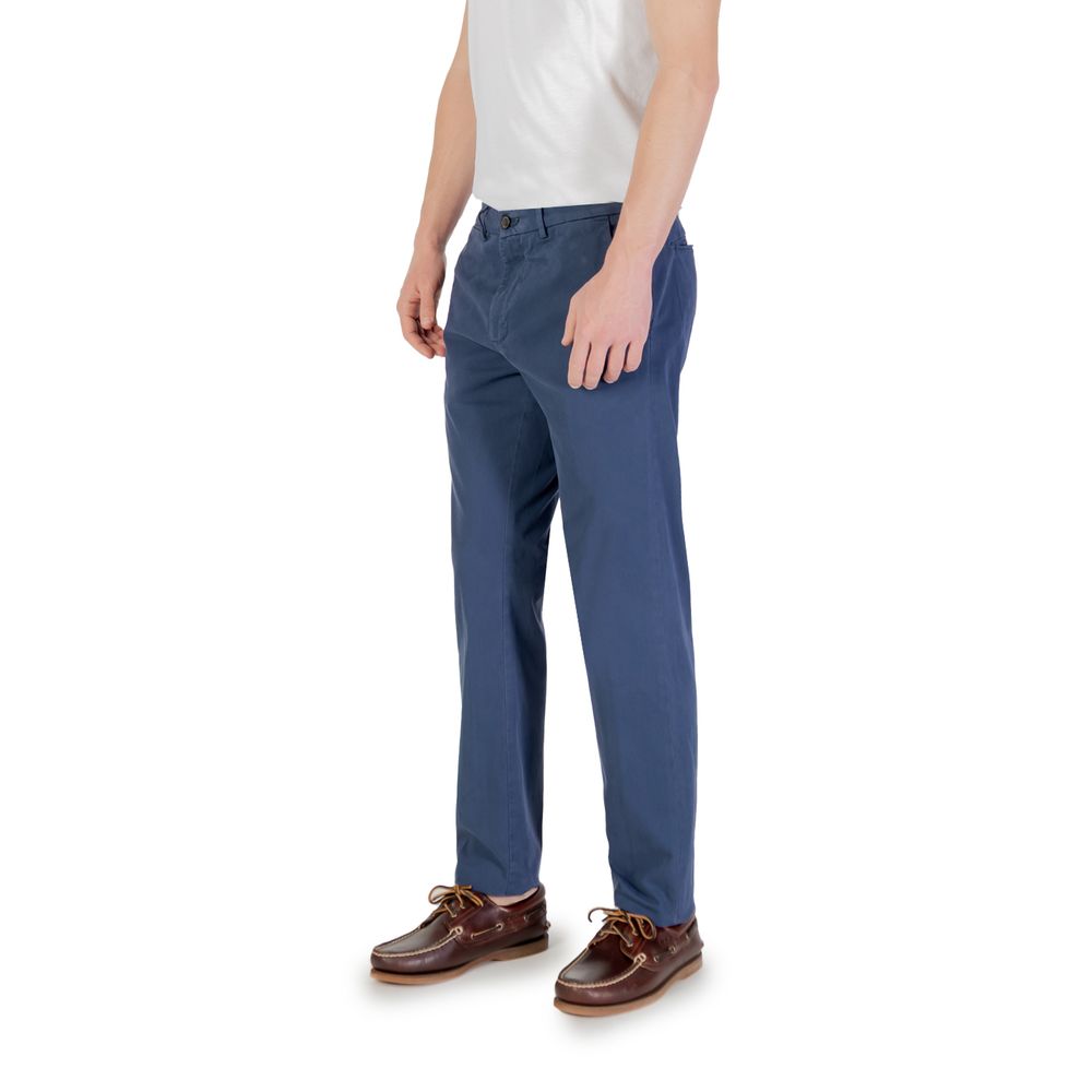 Borghese Blaue Skinny-Hose aus Baumwolle