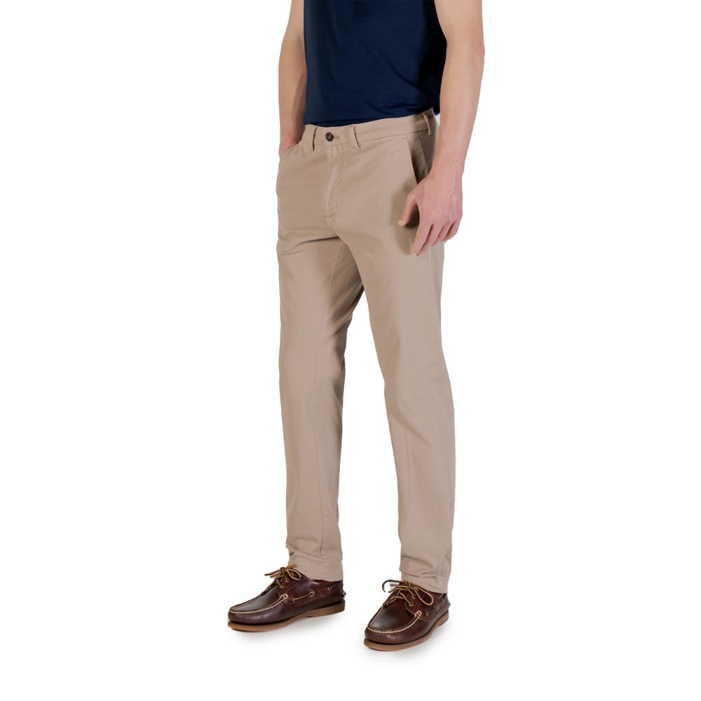 Borghese Beige Skinny-Hose aus Baumwolle