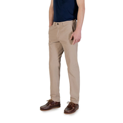 Borghese Beige Skinny-Hose aus Baumwolle