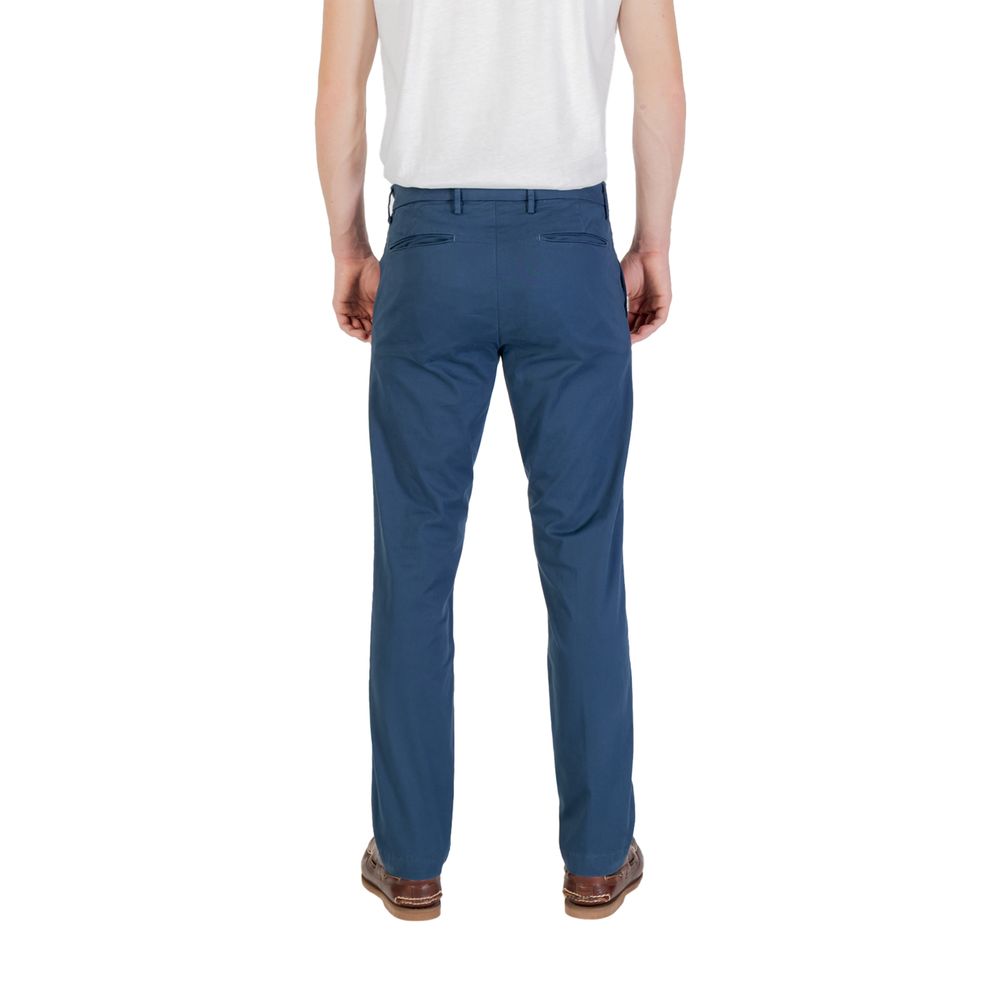 Borghese Blaue Skinny-Hose aus Baumwolle