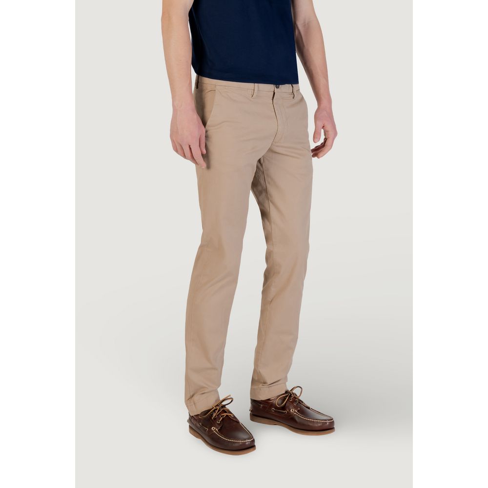Borghese Beige Skinny-Hose aus Baumwolle