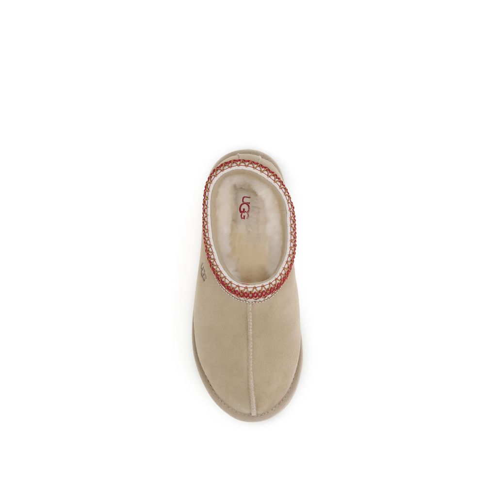 UGG Beige Leather Mules