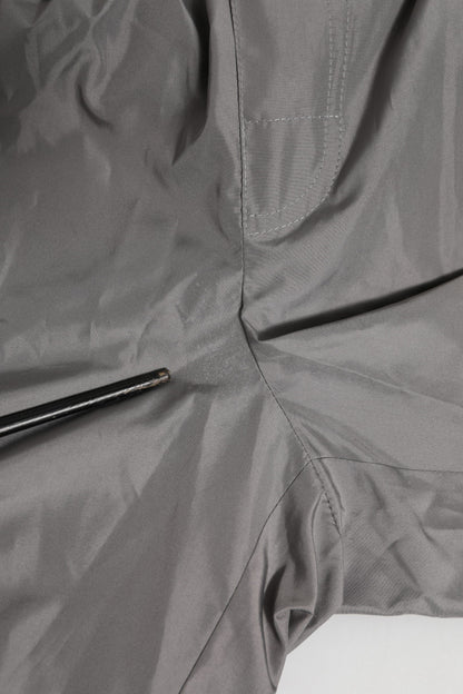 Dolce &amp; Gabbana Hellgraue Nylon-Shorts mit elastischer Taille