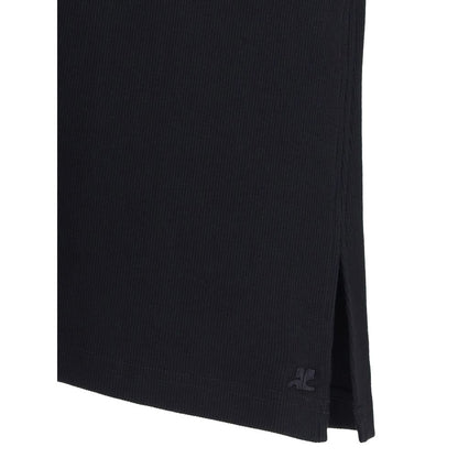 Courrèges Quer-Baumwolloberteil aus den 90ern