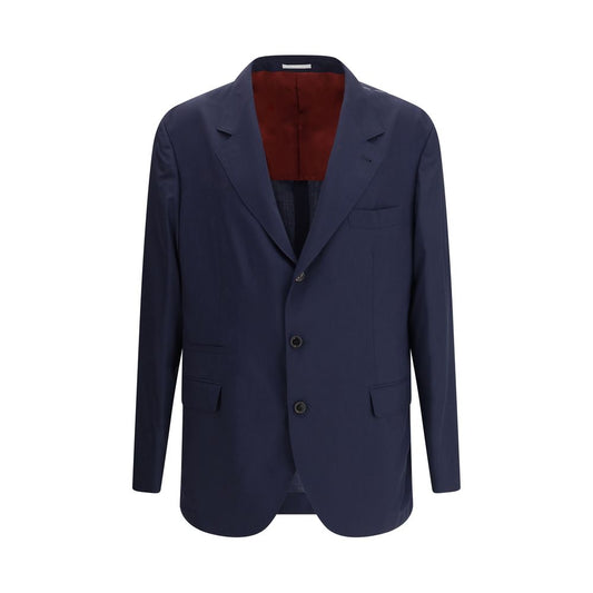 Brunello Cucinelli Blauer Wollblazer
