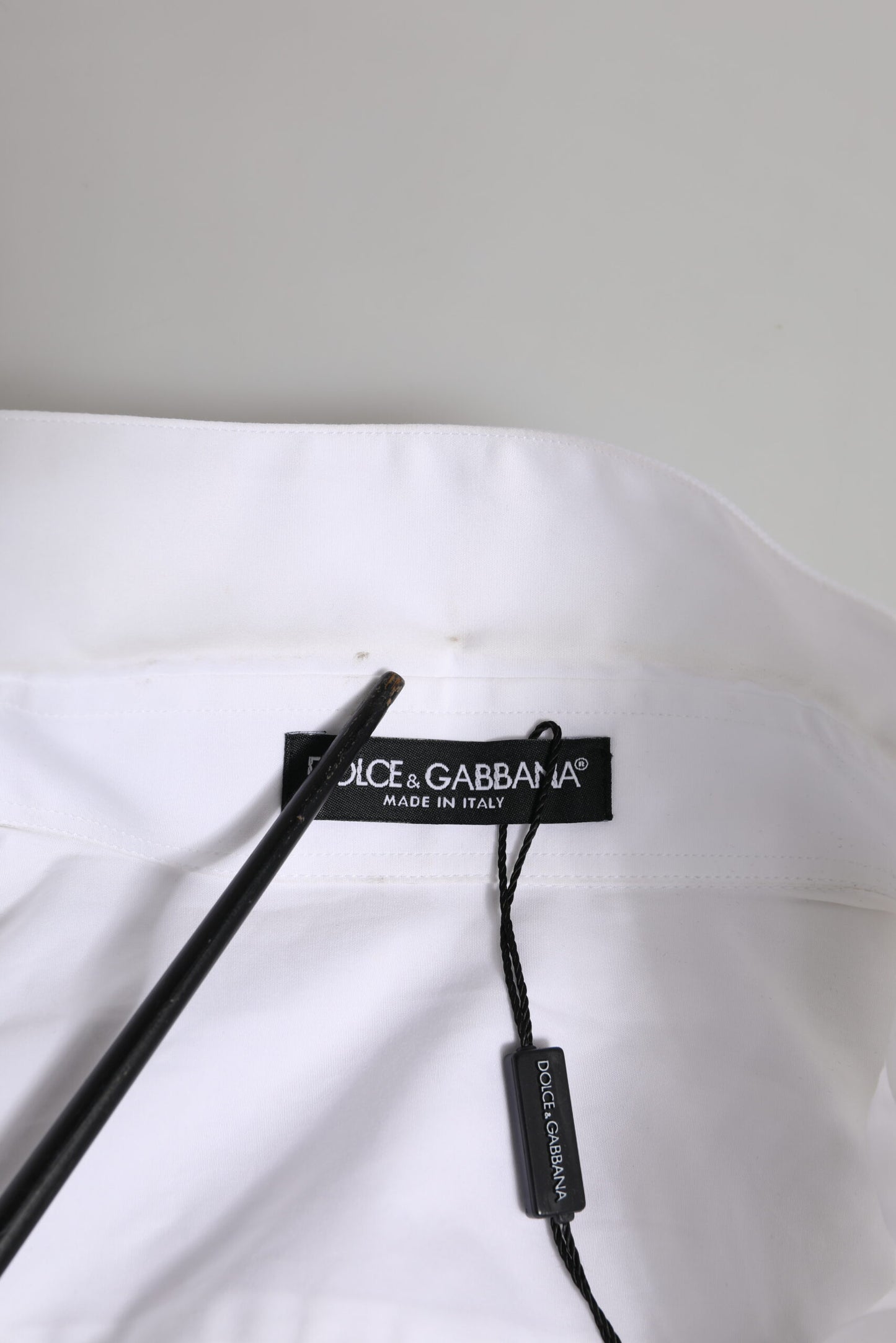 Dolce &amp; Gabbana – Weißes Hemd mit Kristallverzierung