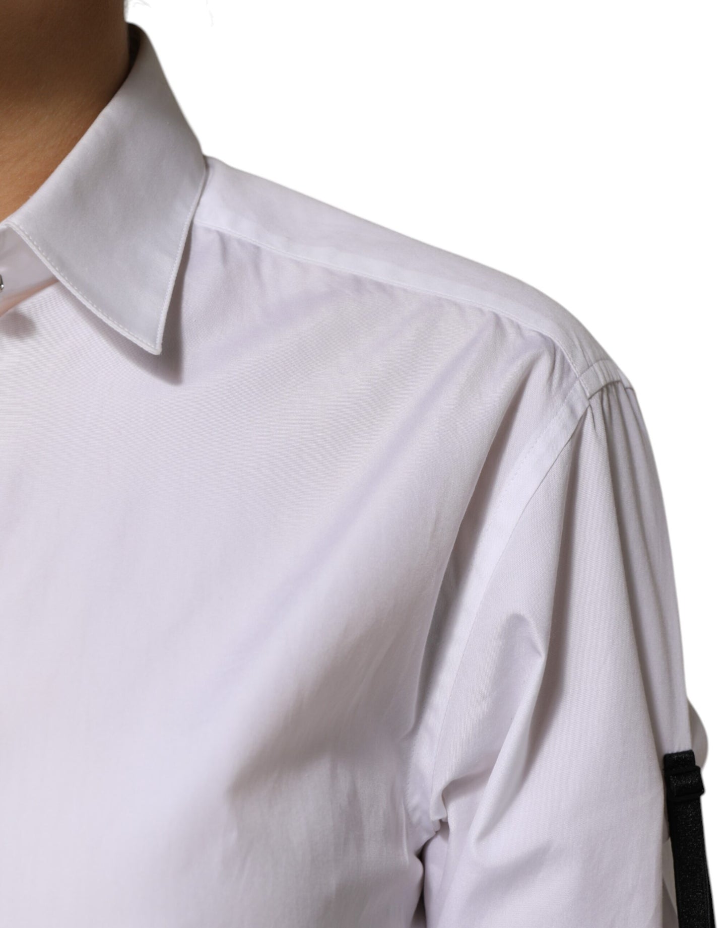 Dolce &amp; Gabbana – Weißes Hemd mit Kristallverzierung