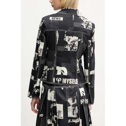 Desigual Schwarze Baumwolljacken und -mäntel