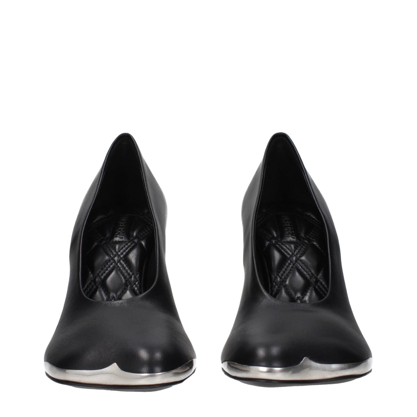 Burberry – Schwarze Pumps aus Leder mit hohem Absatz