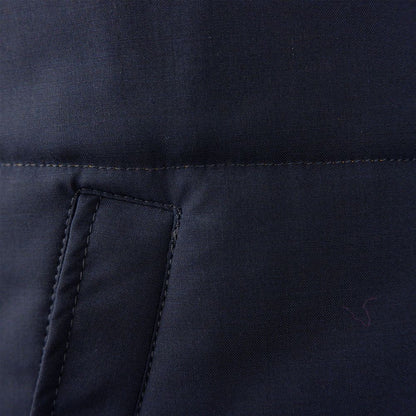 Blaue Wollweste für Herren, hergestellt in Italien