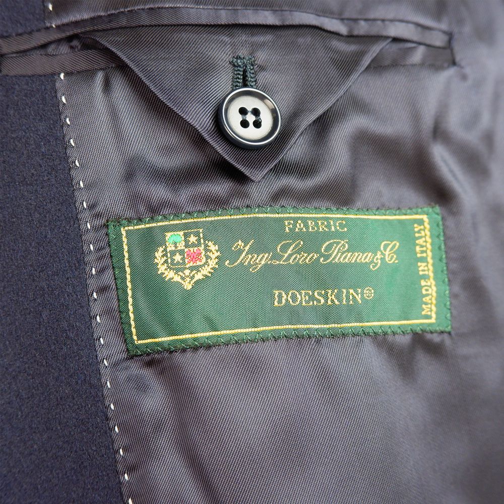 Blauer Wollblazer für Herren, Made in Italy