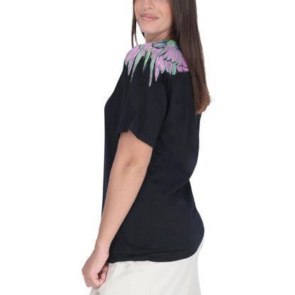 Grafschaft Mailand, schwarzes Baumwoll-T-Shirt