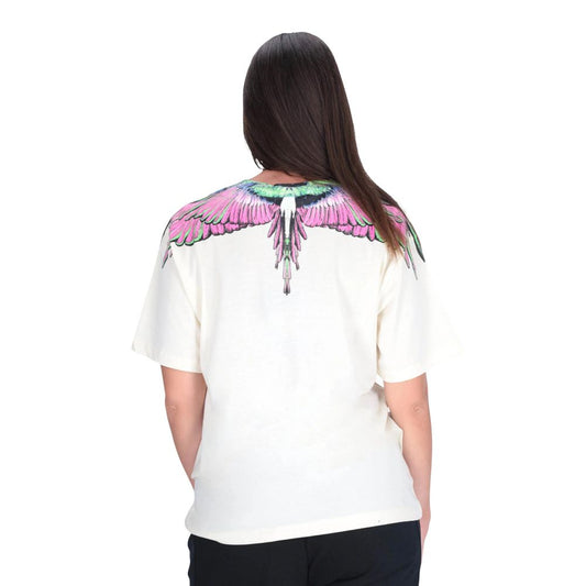 Weißes Baumwoll-T-Shirt der Grafschaft Mailand