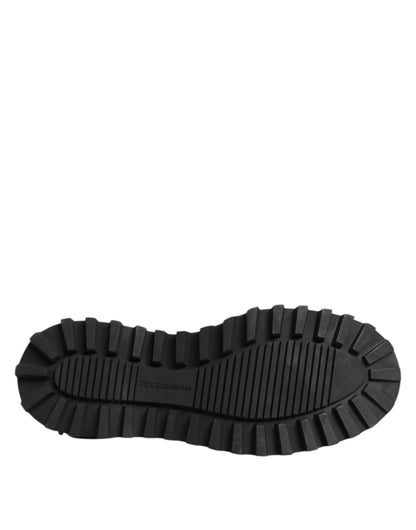 Dolce & Gabbana Brown Red Leather Lace Up Derby Dress Shoes