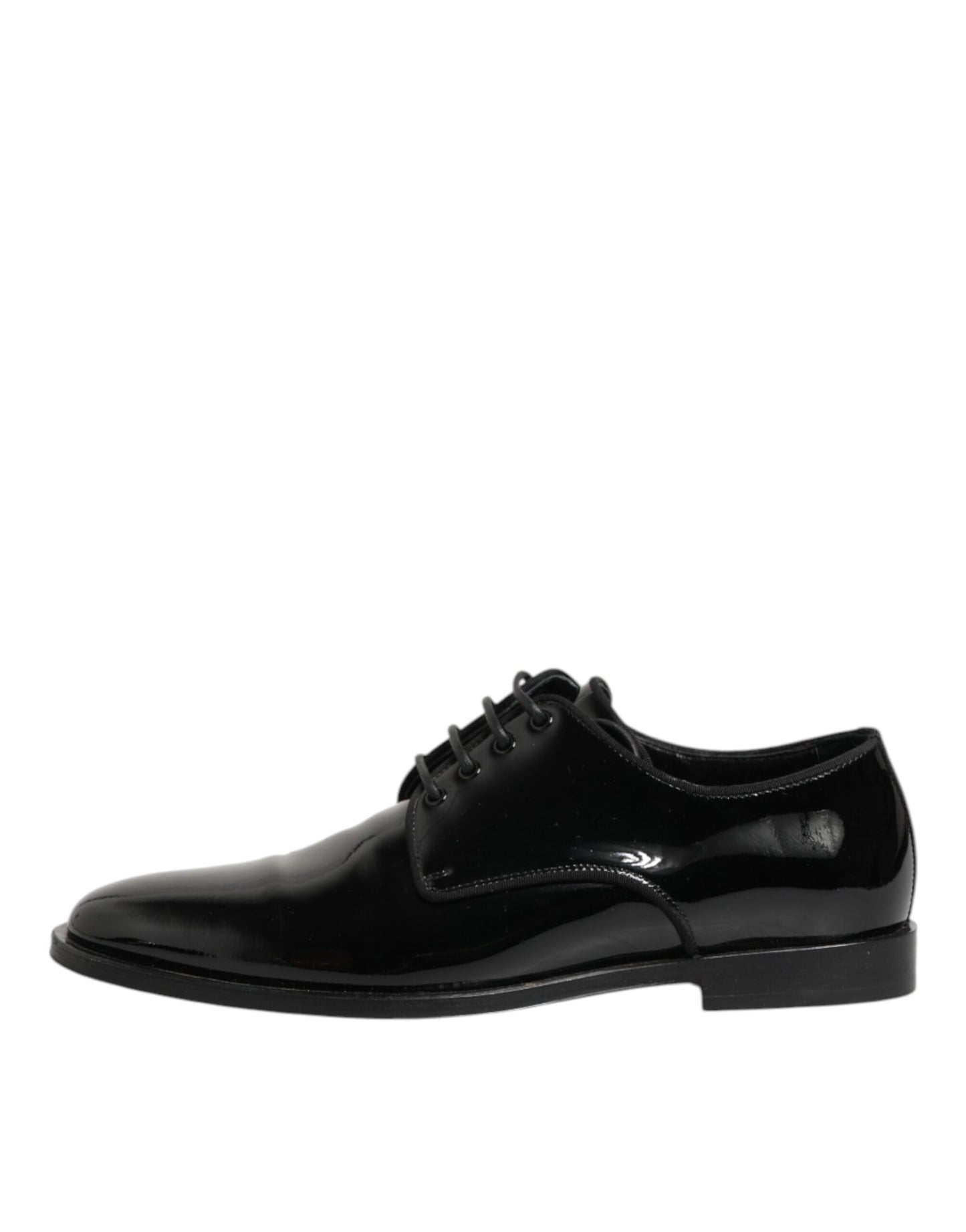 Dolce & Gabbana Black Leather Lace Up Derby Formal Dress Shoes