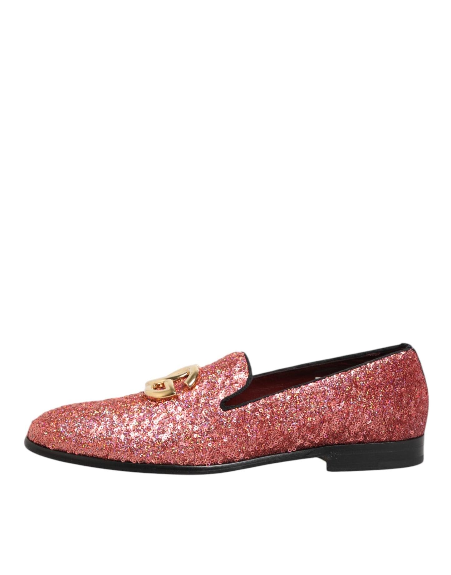 Dolce &amp; Gabbana – Loafer mit Pailletten in Rosa – Formelle Kleidung für Herren