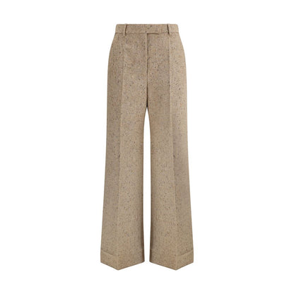 Valentino Palazzo-Hose aus Bottonato Natté