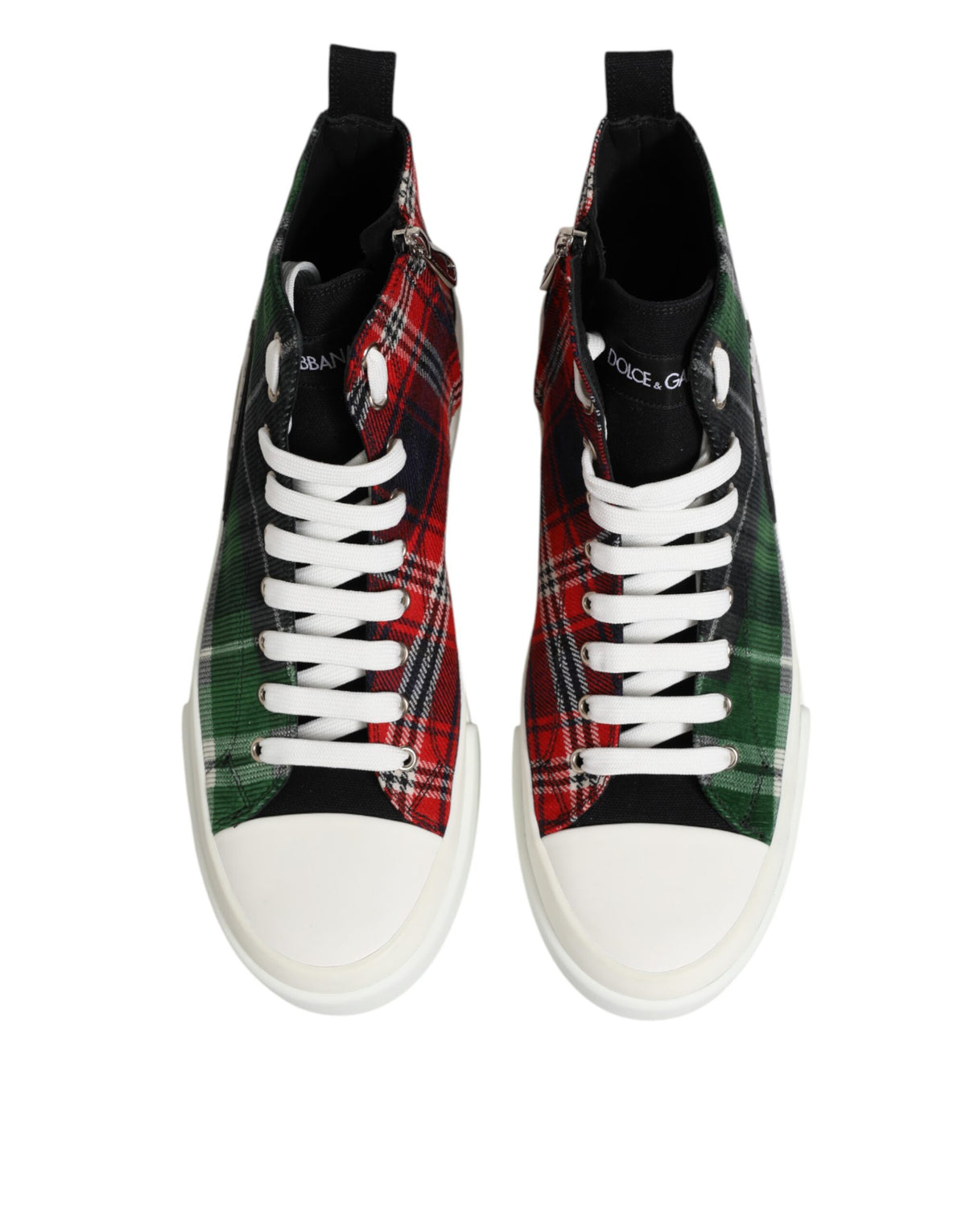 Dolce &amp; Gabbana Mehrfarbige High-Top-Sneakers aus Baumwolle für Herren