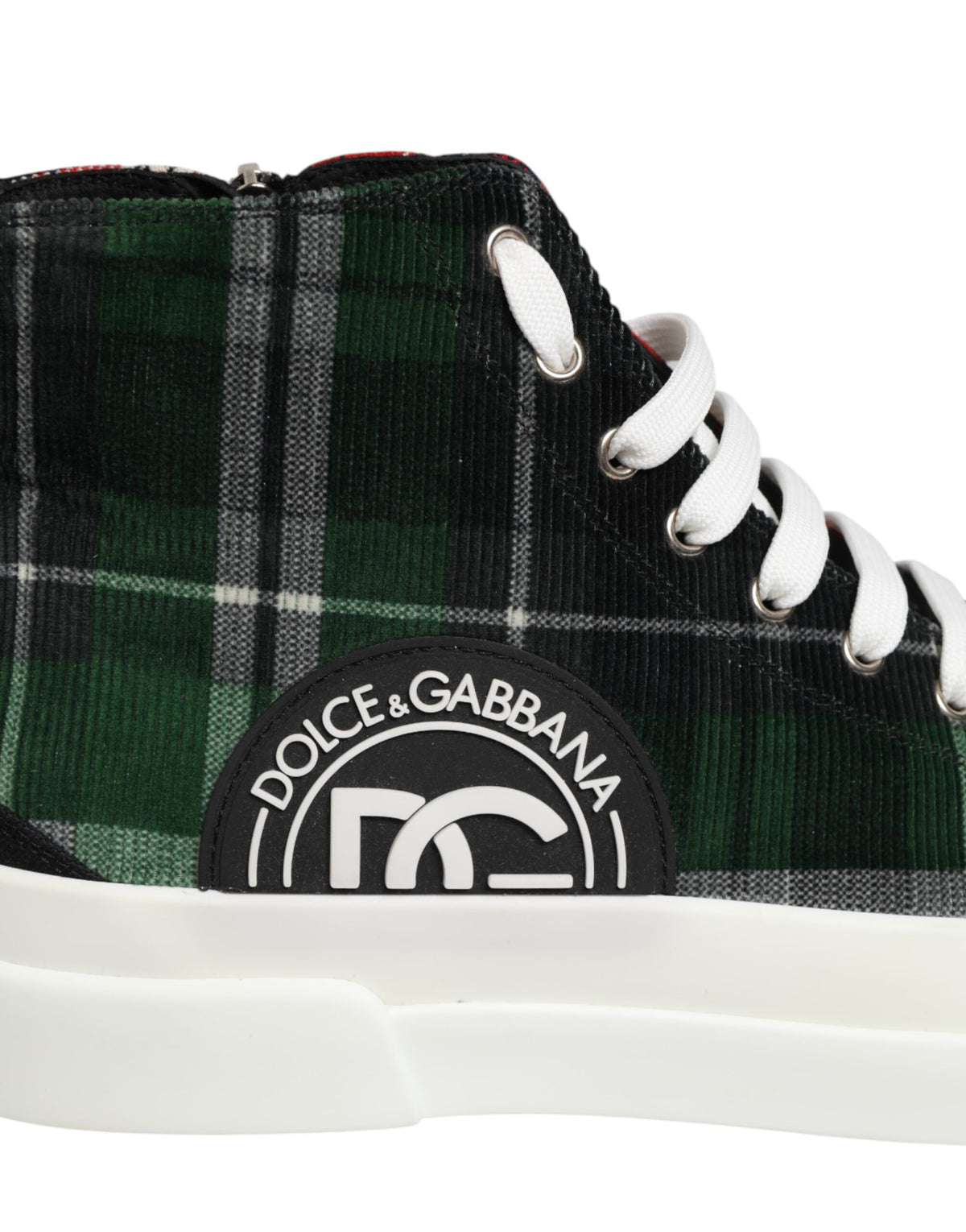 Dolce &amp; Gabbana Mehrfarbige High-Top-Sneakers aus Baumwolle für Herren