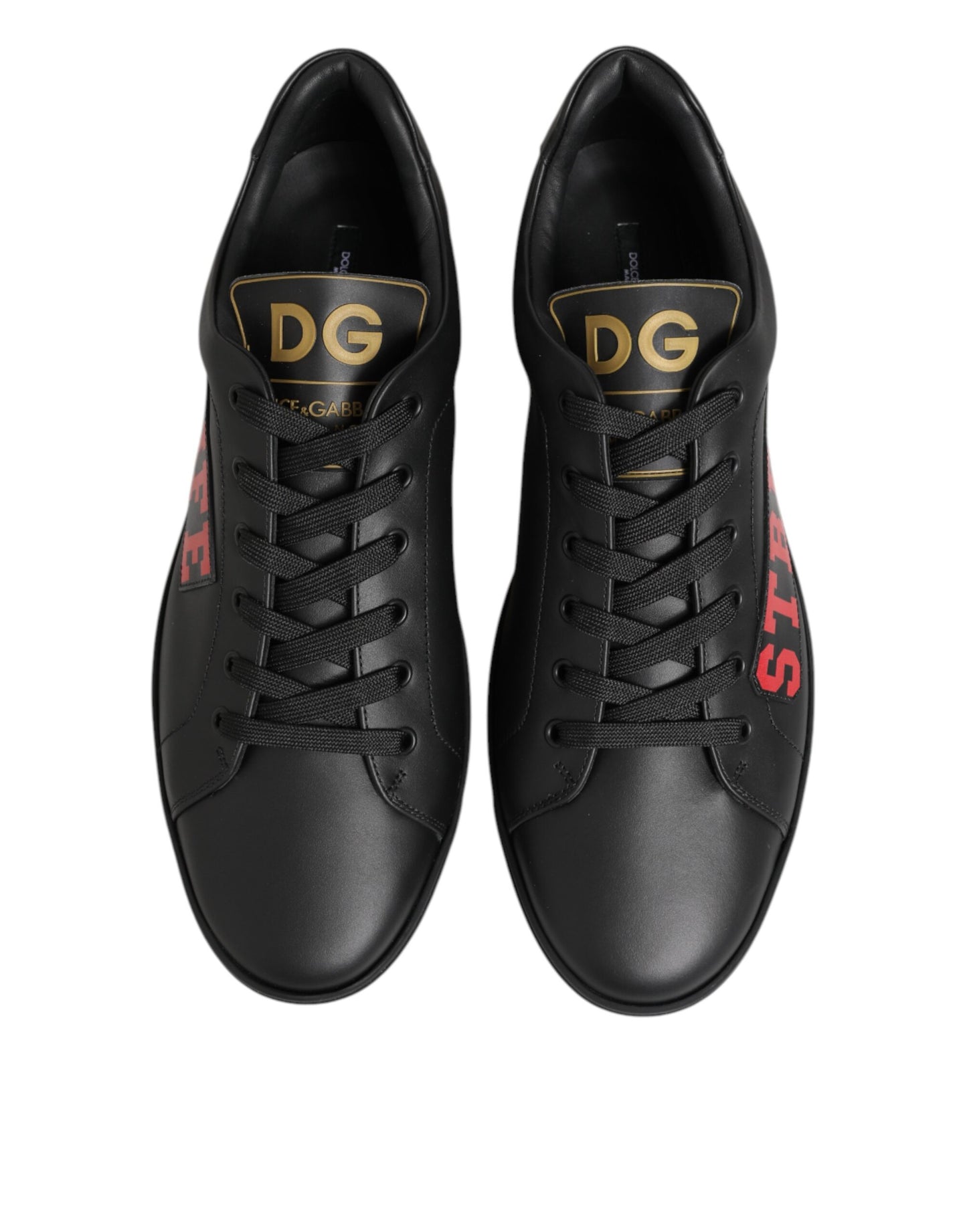Dolce &amp; Gabbana Schwarz Street Life Low Top Herren Sneakers Schuhe