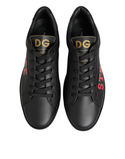 Dolce &amp; Gabbana Schwarz Street Life Low Top Herren Sneakers Schuhe