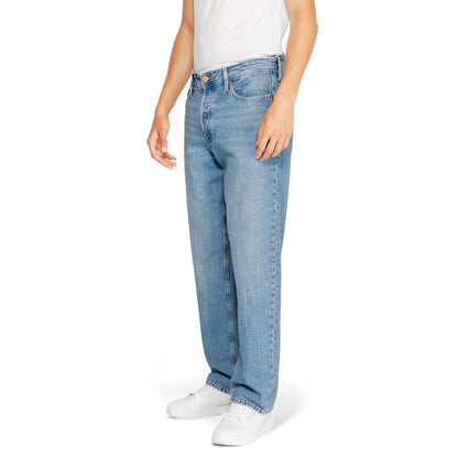 Jack Jones – Blaue Jeans aus Baumwolle mit entspannter Passform