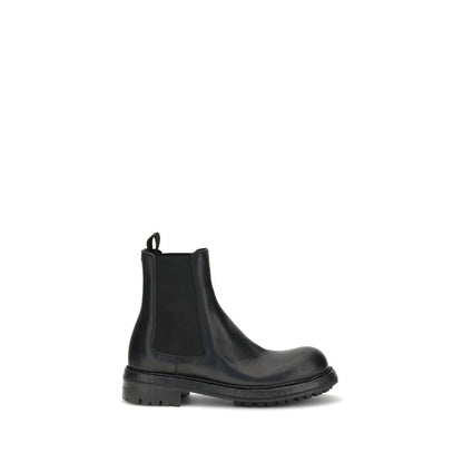 Dolce &amp; Gabbana Chelsea Boots aus schwarzem Kalbsleder (Bos Taurus)