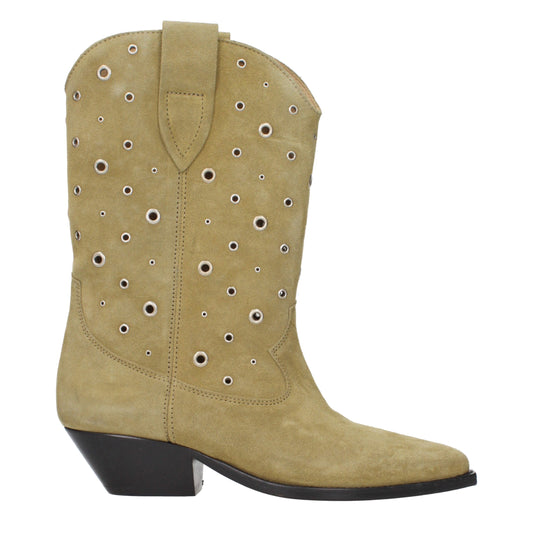 Isabel Marant Beige Lederstiefeletten
