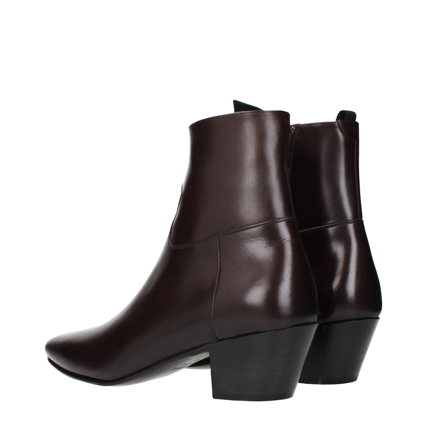 Rote Lederstiefeletten von Celine