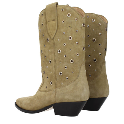 Isabel Marant Beige Lederstiefeletten