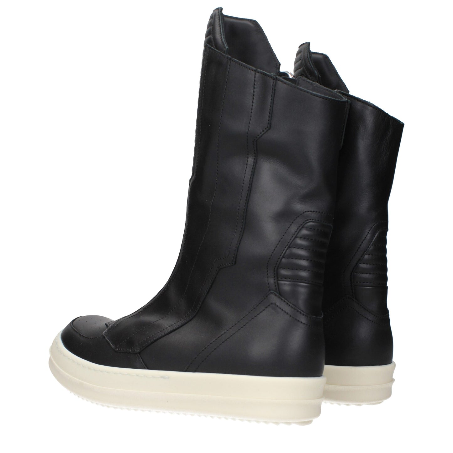 Rick Owens – Schwarze Lederstiefeletten