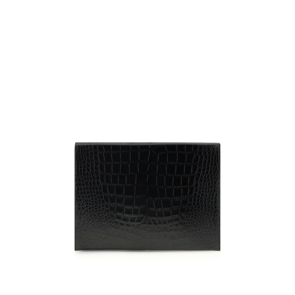 Tom Ford Black Leather Clutch Bag
