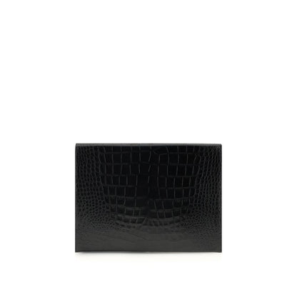 Tom Ford Black Leather Clutch Bag
