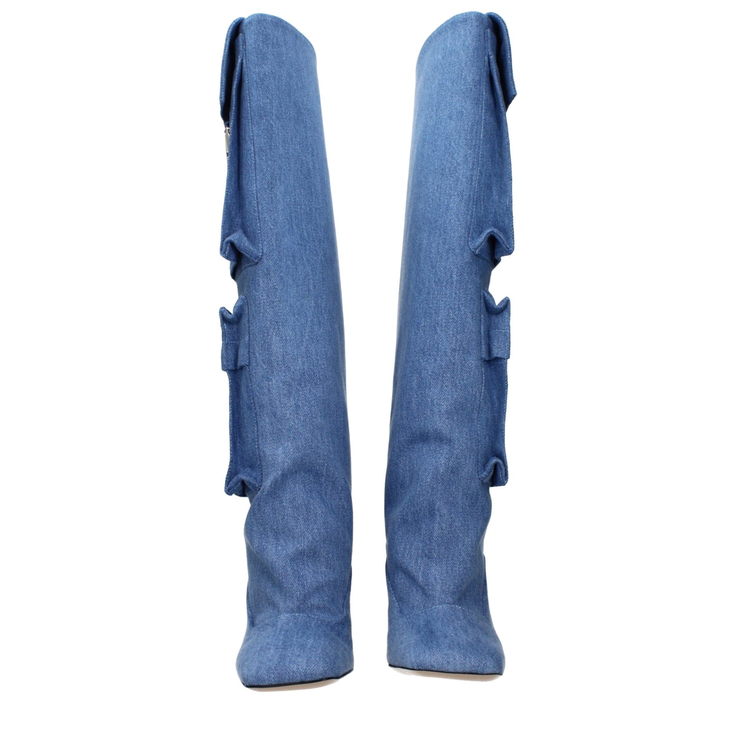 The Attico Hellblaue Stoffstiefel