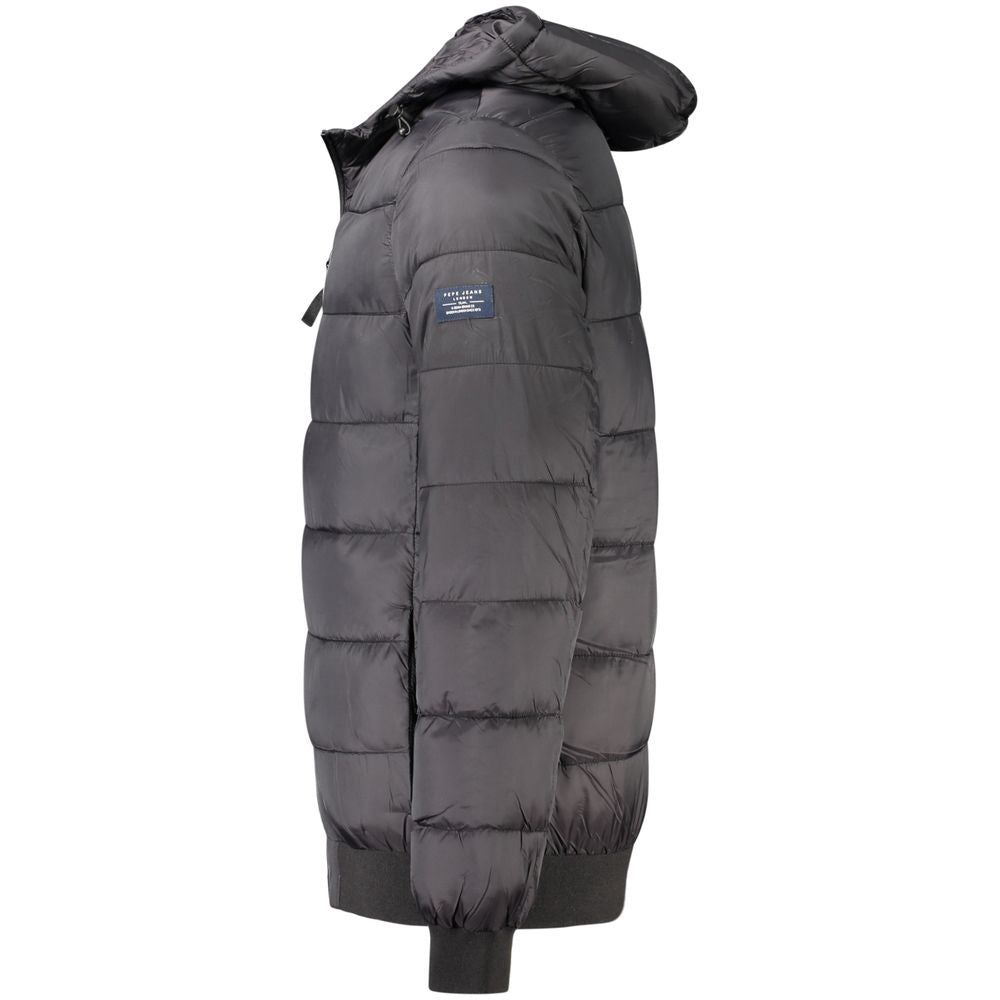 Pepe Jeans Schwarze Polyamidjacken und Mäntel