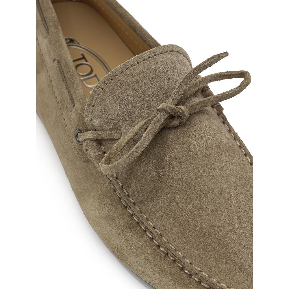 Tod's Beige Wildleder-Mokassin