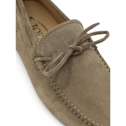 Tod's Beige Wildleder-Mokassin