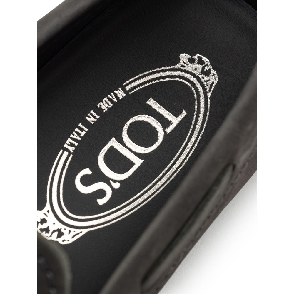 Tod's Mokassin aus grauem Nubukleder